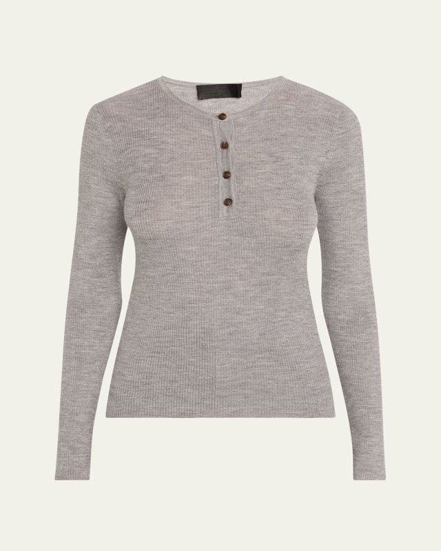 Klarise Henley Wool Sweat